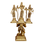 Pure Brass Hanuman Vahana Ram Darbar 18 Inch - Divine Vehicle Set | Jaipurio